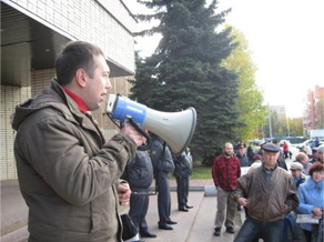 Evgeny Arkhipov at a rally in October. Source: rusadvocat.com