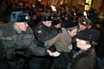 Rally of Dissent in Moscow, December 31, 2009