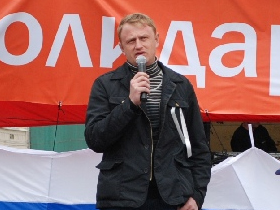 Aleksei Dymovsky at the Solidarity May Day celebrations, 2010. Source: Kasparov.ru