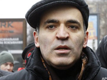 Russian opposition leader Garry Kasparov. Source: AP