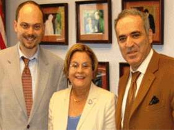 Vladimir Kara-Murza Jr., Ileana Ros-Lehtinen and Garry Kasparov. Source: Kasparov.ru