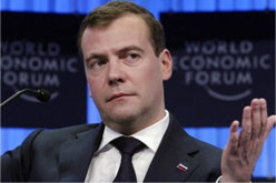 Dmitri Medvedev at the World Economic Forum. Source: Press TV