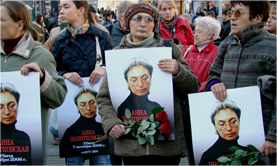 Memorial in Moscow for Anna Politkovskaya, October 7, 2010. Source: Kasparov.ru