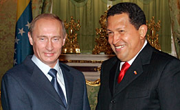 Putin and Chavez.  Source: RIA Novosti