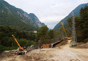 Olympic construction in Sochi. Source: Kavkaz-uzel.ru