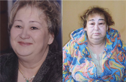 Vera Trifonova, before and during her detention in Matrosskaya Tishina. Source: S-Pravdoy.ru