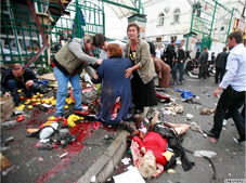 Explosion in Vladikavkaz, Sept. 9, 2010. Source: Reuters