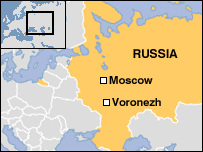 Map of Voronezh. Source: BBC News