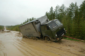Federal road leading to Yakutsk, as of 2006. Source: Fishki.net